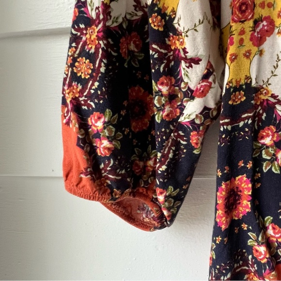 Anthropologie Fig & Flower Floral Print Women's Top - Picture 4 of 6